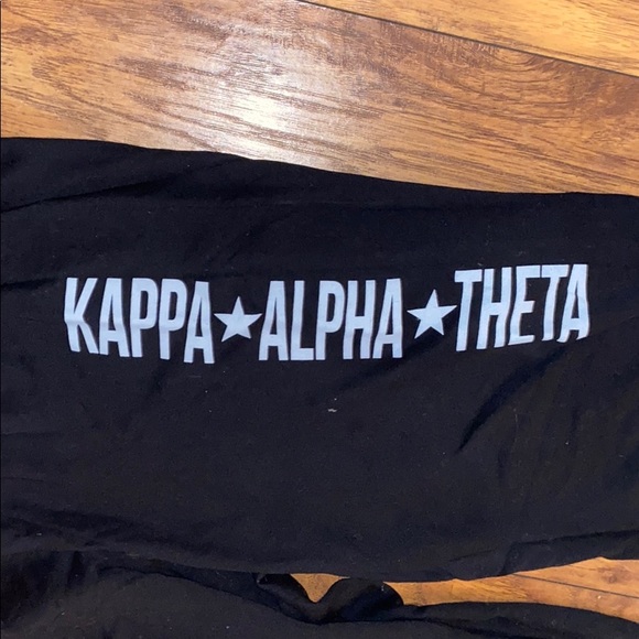 Black kappa alpha theta sweatpants - Picture 2 of 2